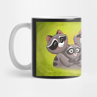 Raccoon Family! Mug